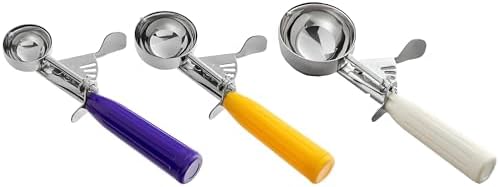 3-Pack Stainless Steel Portion Disher Scoop Set | #40, #20, and #10