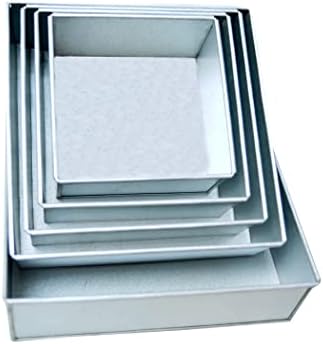 5 Tier Square Baking Pan Set Multilayer Cake Molds For Birthday