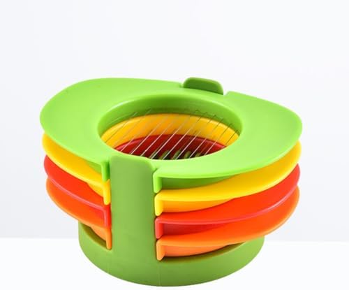 4-in-1 Stainless Steel Egg Slicer Cutter with Holder for Kitchen Prep