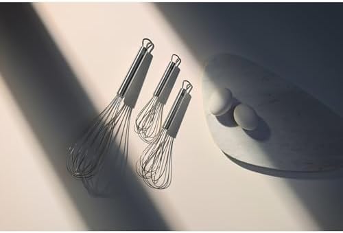 WMF Profi Plus Whisk Set of 3, Stainless Steel 18/10, Teardrop Shaped