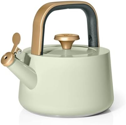 Stovetop Tea Kettle, 1.8L Ceramic Coated Stainless Steel