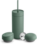 Fellow Carter 3-in-1 Ceramic Lined Travel Coffee Mug Tumbler 16 oz