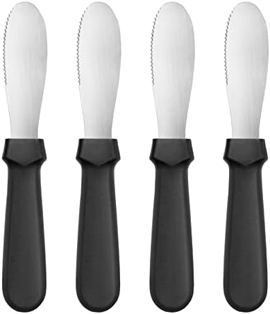 New Star Foodservice Plastic Handle Stainless Steel Butter Spreader