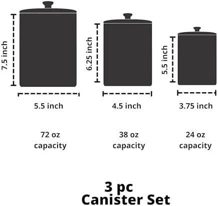 10 Strawberry Street Embossed Marquis Ceramic Kitchen Canister Set