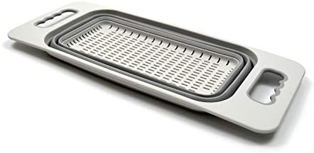 SAMMART 2.6L (0.68 gallon) Set of 2 Over The Sink Rectangular Colander