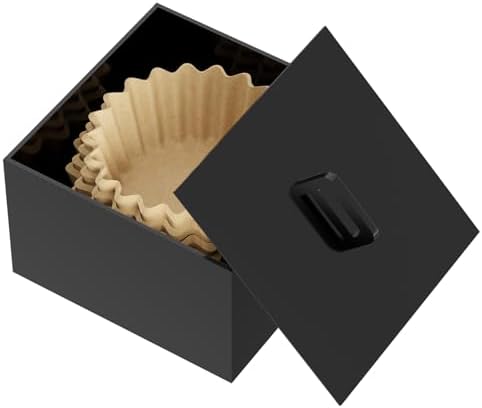 Acrylic Coffee Filter Holder with Lid, Coffee Filter Storage Box for