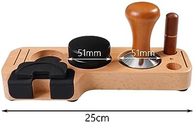 Espresso Tamping Stand Set with 51mm Tamper Distributor and Stirrer