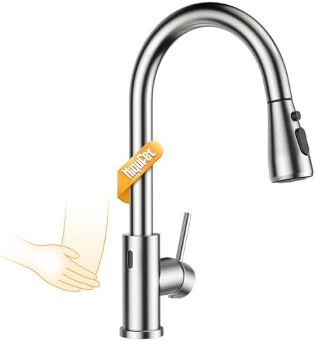 Hiqufet Touchless Kitchen Faucet with Pull Down Sprayer