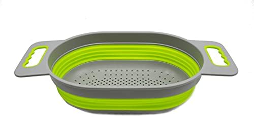 SAMMART 5L (1.3 gallon) Over The Sink Oval Colander