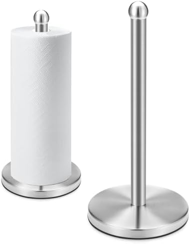DAWNER Countertop Paper Towel Holder, Brushed Nickel