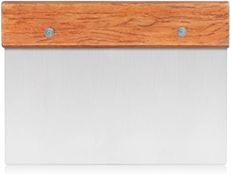 New Star Foodservice Bakery-Grade Stainless Steel Dough Scraper with