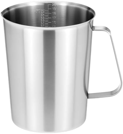 QWORK 304 Stainless Steel Measuring Cup 64 OZ with OZ/ML Graduations