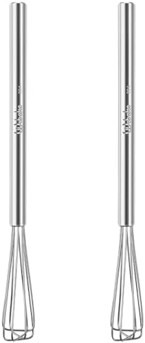 Webake Mini Whisks 10.25" Stainless Steel Small Espresso Whisks, Tiny
