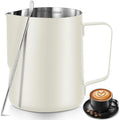 Milk Frothing Pitcher Stainless Milk Cup with Art Pen