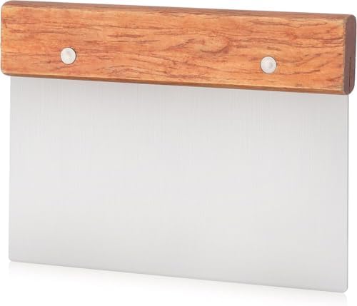 New Star Foodservice Bakery-Grade Stainless Steel Dough Scraper with