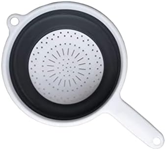 Collapsible Kitchen Strainer with Handle - Silicone Colander