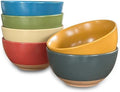 Mora Ceramic Artisan Matte Small Dessert Bowls - 16oz, Set of 6