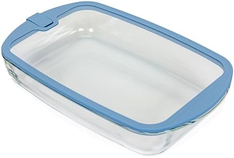 Sio 9x13 Glass Baking Dish with GLASS LID Lids Large Airtight