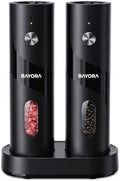 Rechargeable Electric Salt and Pepper Grinder Set, 2-Pk