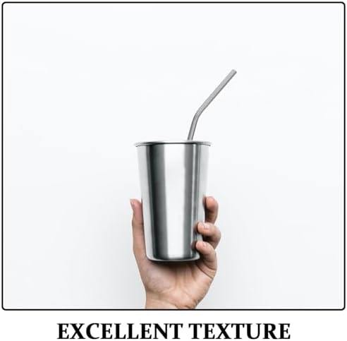 Reusable Stainless Steel Drinking Straws Set with Xmas Cleaner Brushes