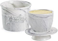 MSJGA Butter Crock for Counter with Water, French Butter Keeper for