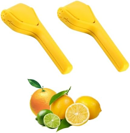 Manual Lemon Squeezer, 2 Packs, Yellow