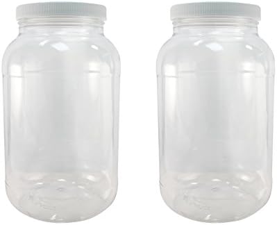 Pinnacle Mercantile 1 Gallon Plastic Jars with Screw on Lined Lids
