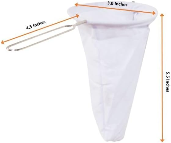 Tea/Coffee Filter, Size 3.0 inches, Traditional Thai style, Cloth Tea Filter - Image 3