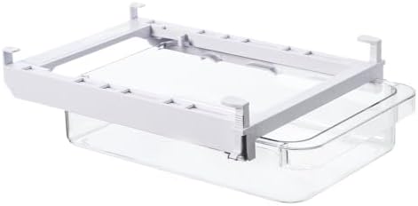 Clear Under-Shelf Drawer Organizer Pull-Out Storage Box