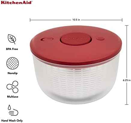KitchenAid Universal Salad Spinner with Removable Bowl, Colander and