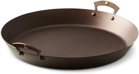 Classic Cuisine Pre-Seasoned Iron Roasting Pan, Made in UK, 13.75” x