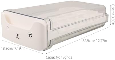 Drawer Egg Holder Reusable Plastic Storage Box Stackable for Fridge