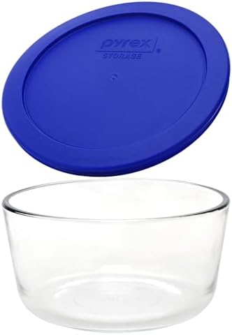 Pyrex 4-Cup Glass Bowls with Lids, 4-Pack