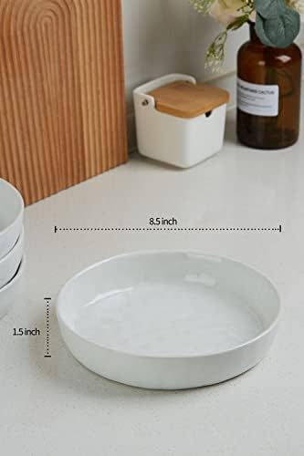 famiware Mars 4 Pieces Pasta Bowls Set, 8.5 inch Salad Bowls, Large