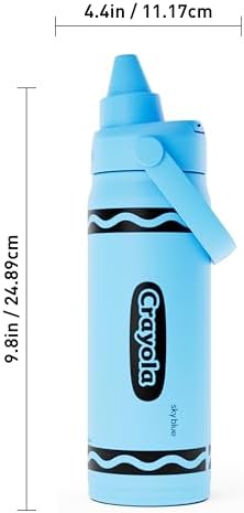 CamelBak Crayola Chug Stainless Steel Water Bottle 16oz, Sky Blue