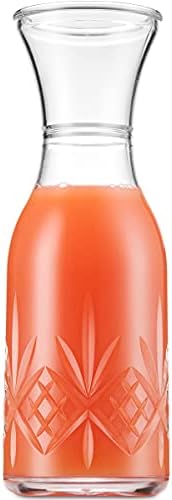Godinger Carafe Pitcher and Drinking Glasses Set, Acrylic Shatterproof