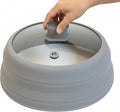 Microwave Splatter Cover for Food 10.8 Inch Collapsible Cover with