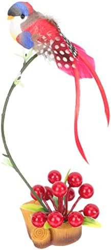 Aquarium Plants Artificial Flower Sushi Plate Decorations Berry Bird