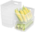 Plastic Pantry Organization and Food Storage Bin, 4 Pack