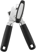 Heavy Duty Manual Can Opener, Stainless Steel, Black