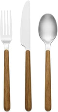 Oneida 24 Seven Faux Wood 12-Piece Silverware Set for 4, Flatware