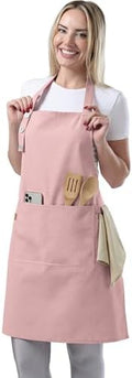 TOSHE Kitchen Apron for Women & Men Waterdrop Resistant, Adjustable