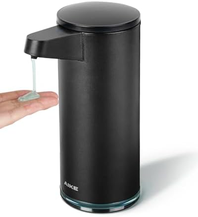AIKE SensePro Automatic Soap Dispenser, 12.8oz, Matte Black