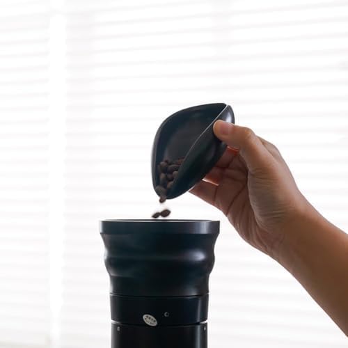 watchget Ceramic Coffee Dosing Cup & Tea Storage Tray, Black