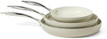 Amazon Basics Ceramic Nonstick Frying Pan Set, 3-Piece Cookware Set