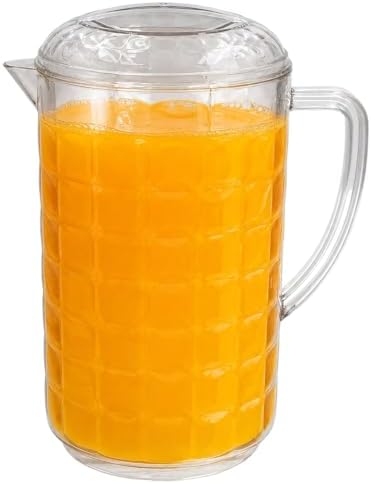 Clear Acrylic Water-Pitcher With Lid (74.39 oz),BPA Free