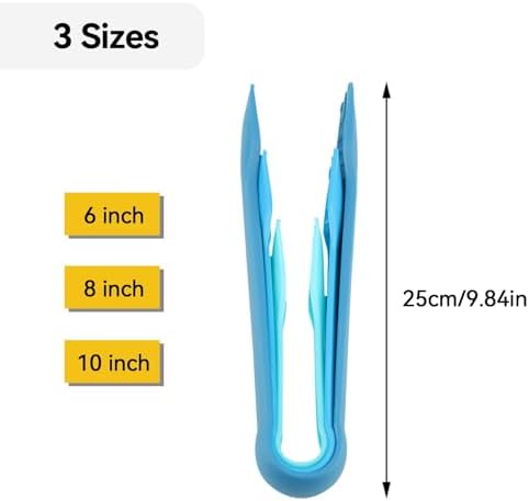3 Sizes Bread Tongs, Blue