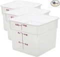 Cambro 6SFSPP190 CamSquare Storage Container, Translucent, 6 qt. by CambroManufacturing