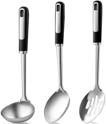 3-Piece Stainless Steel Serving Spoon Set