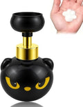 Cute Cat Paw Foam Soap Dispenser, Black Kitty Hand Soap Pump with
